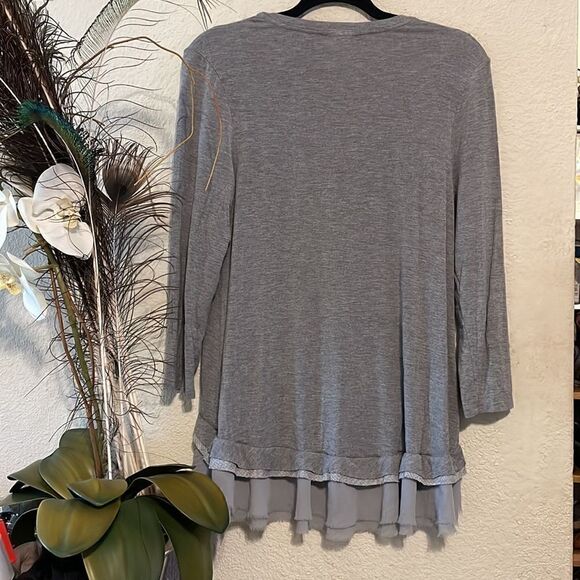 DOLAN Left Coast Collection Layered Look Knit Tunic - Picture 4 of 5